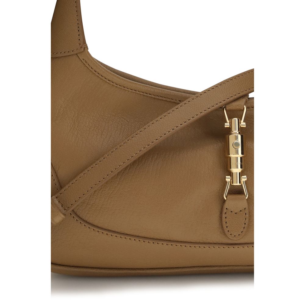 Beige Goatskin Shoulder Bag
