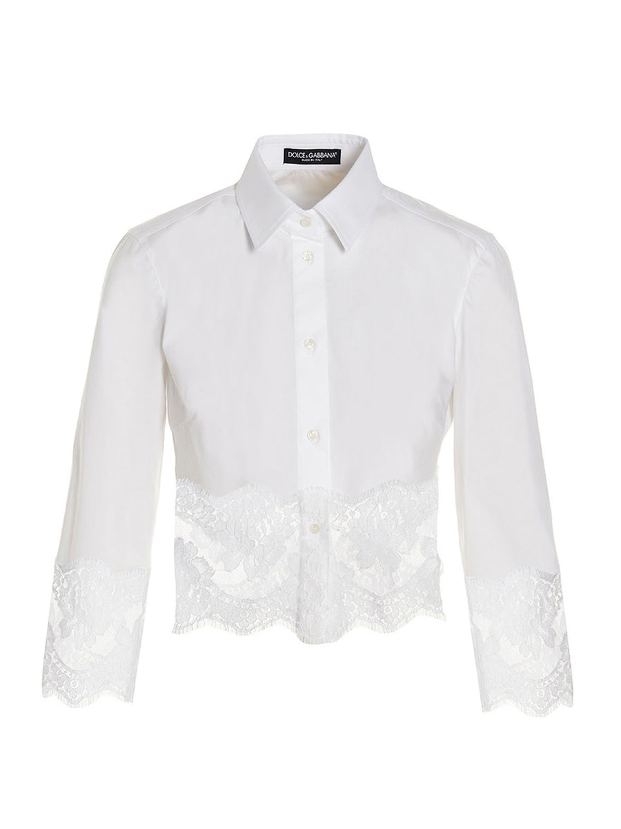 Dolce & Gabbana 94% Cotton blouse in white