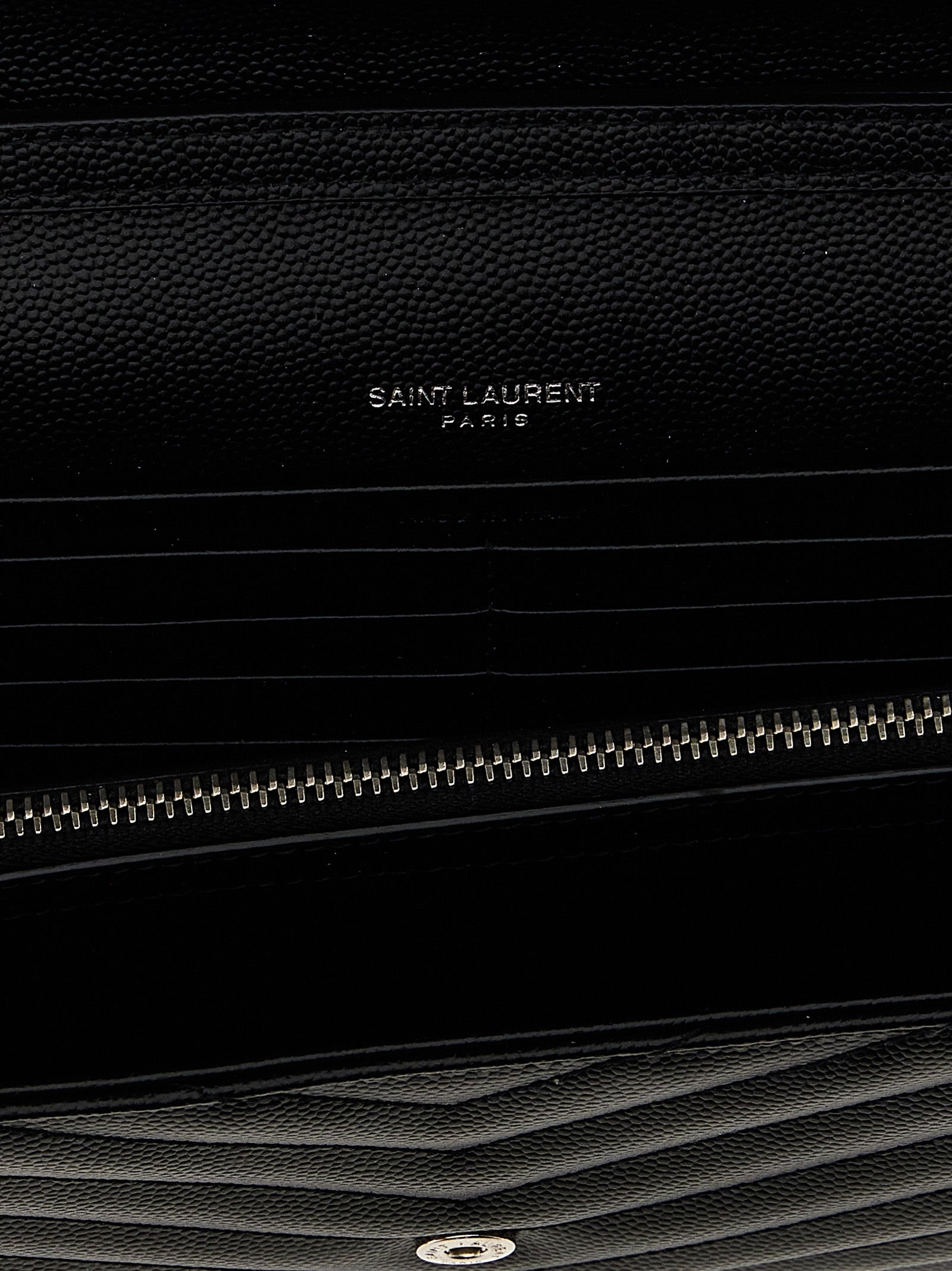 Saint Laurent 100% Calfskin Leather clutch in black — view 4