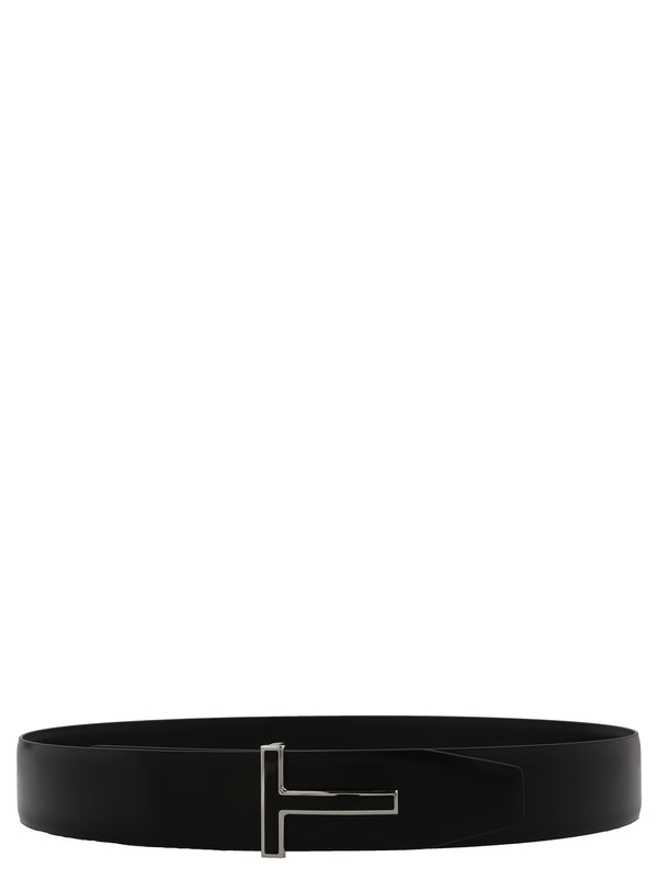 Tom Ford 100% Calf Leather belt in black