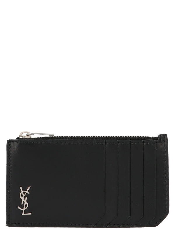 Saint Laurent 100% Calf Leather (Bos Taurus) card case in black