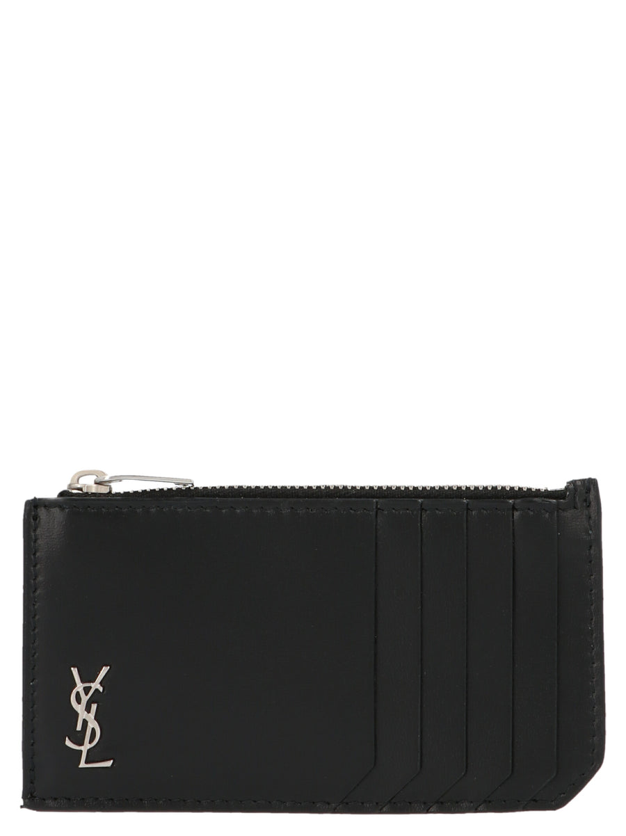 Saint Laurent 100% Calf Leather (Bos Taurus) card case in black