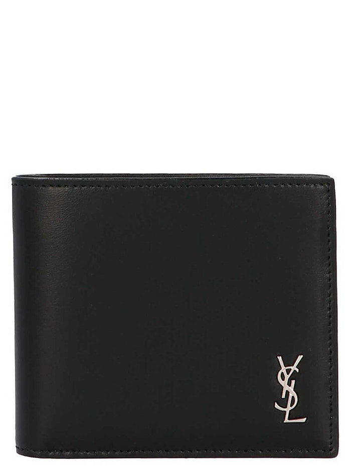 Saint Laurent 100% calf leather (Bos Taurus) wallet in black