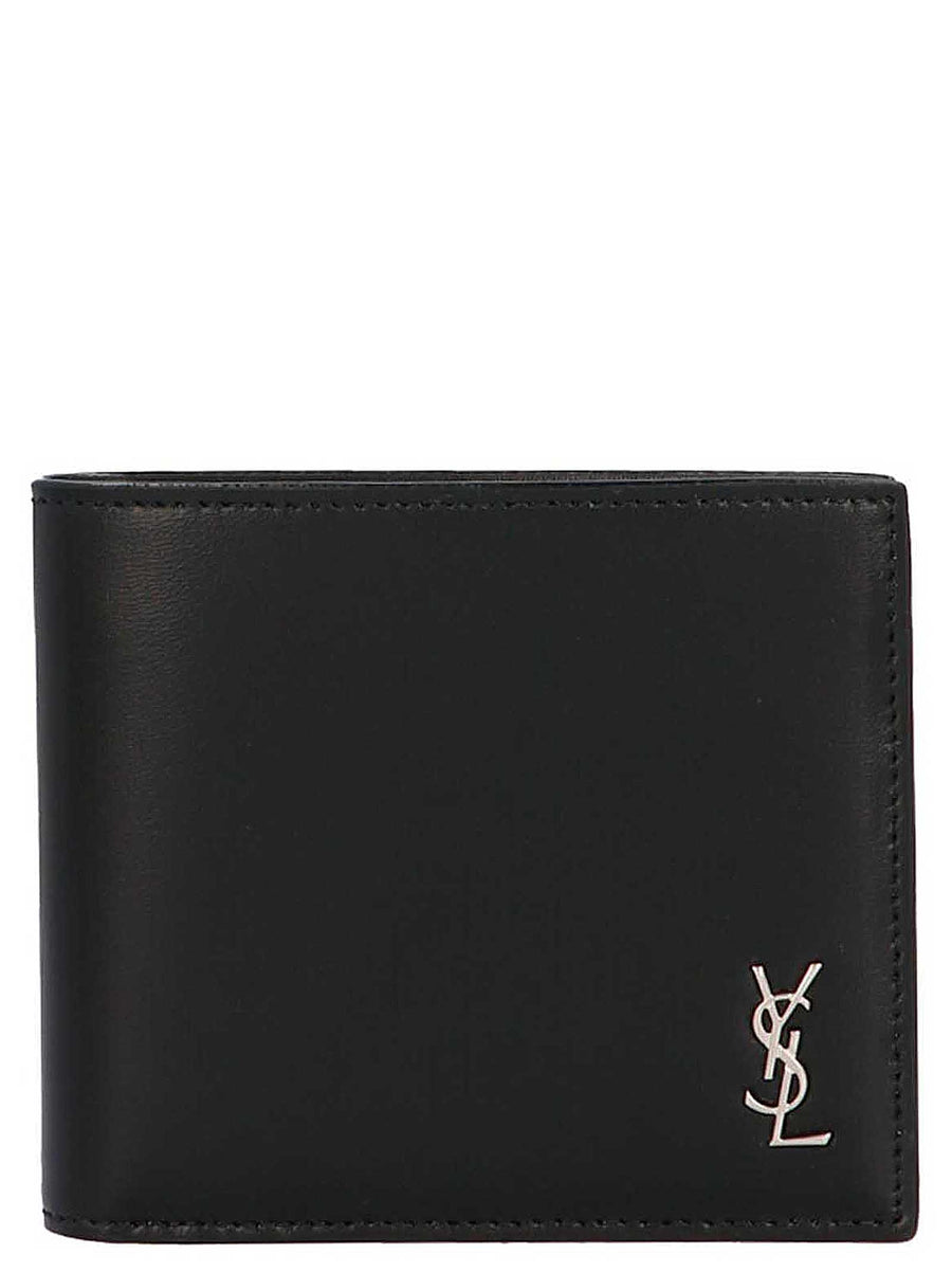 Saint Laurent 100% calf leather (Bos Taurus) wallet in black