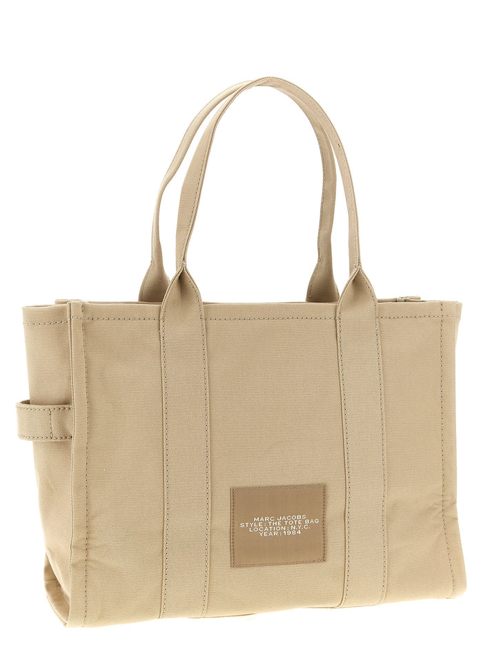 Beige Cotton Tote Bag