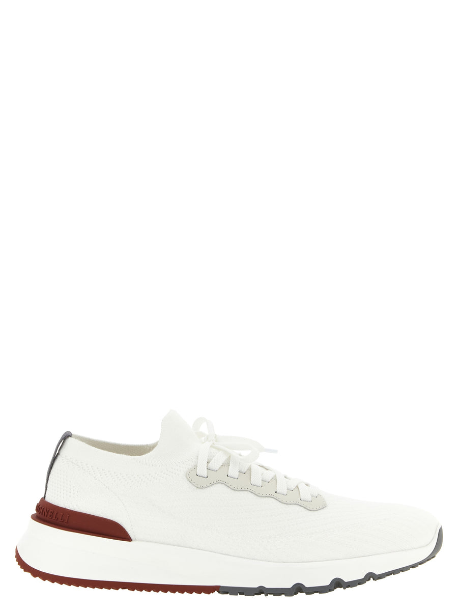 Brunello Cucinelli 82% Polyolefin sneaker in white