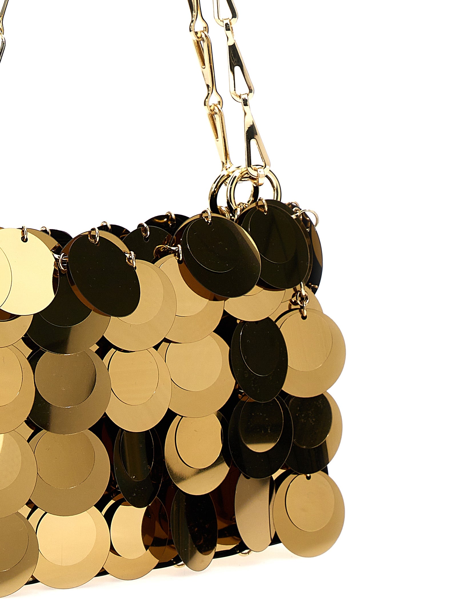 Gold Polyester Handbag Bag