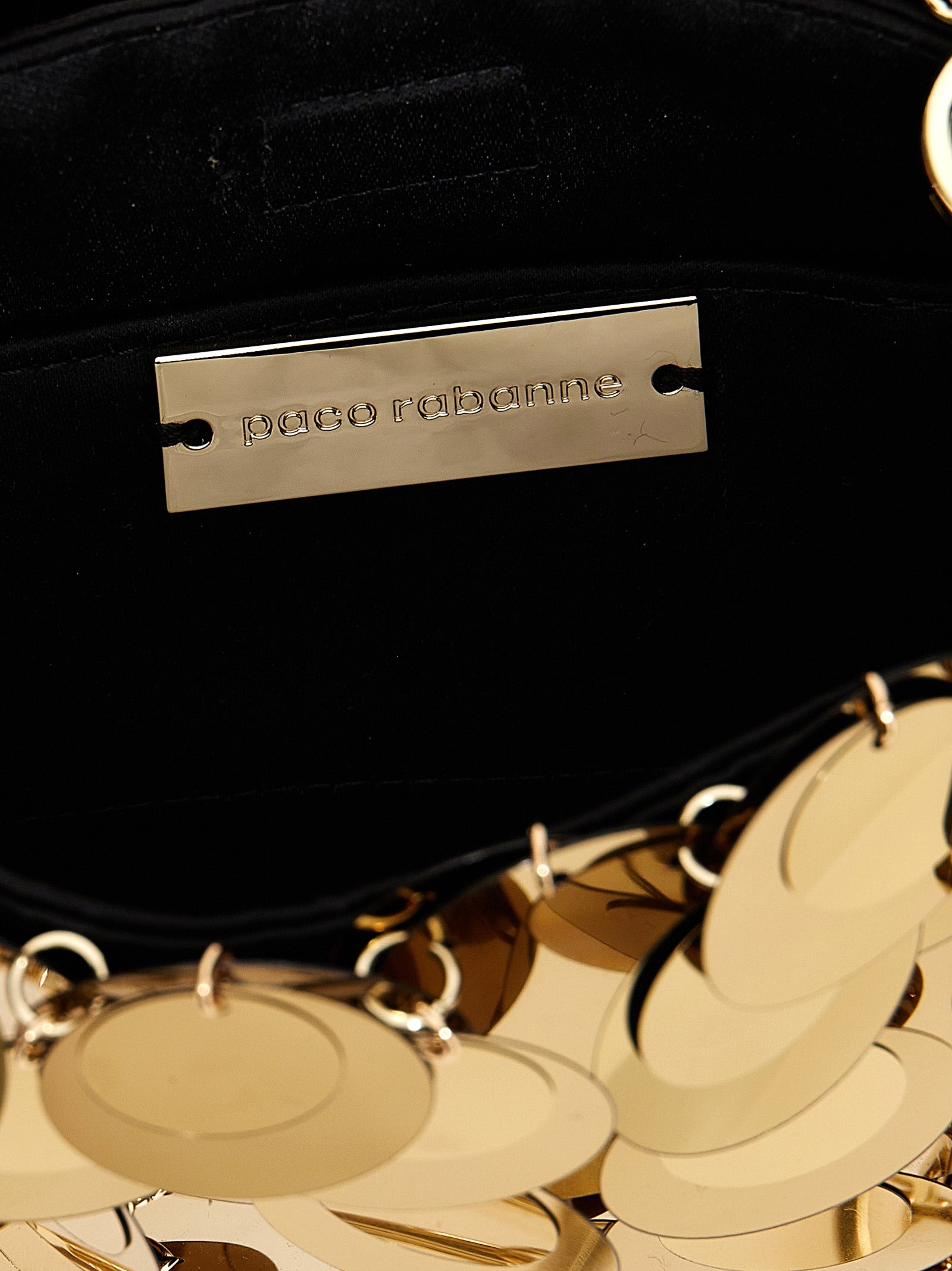 Gold Polyester Handbag Bag