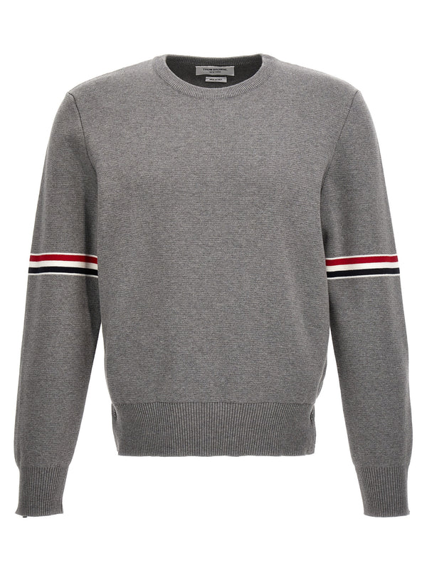 Thom Browne 100% cotton sweater in gray