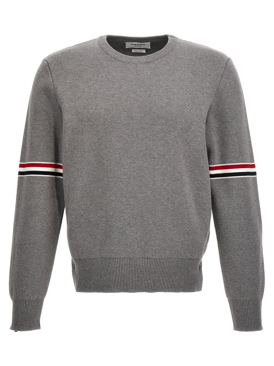 Thom Browne 100% cotton sweater in gray