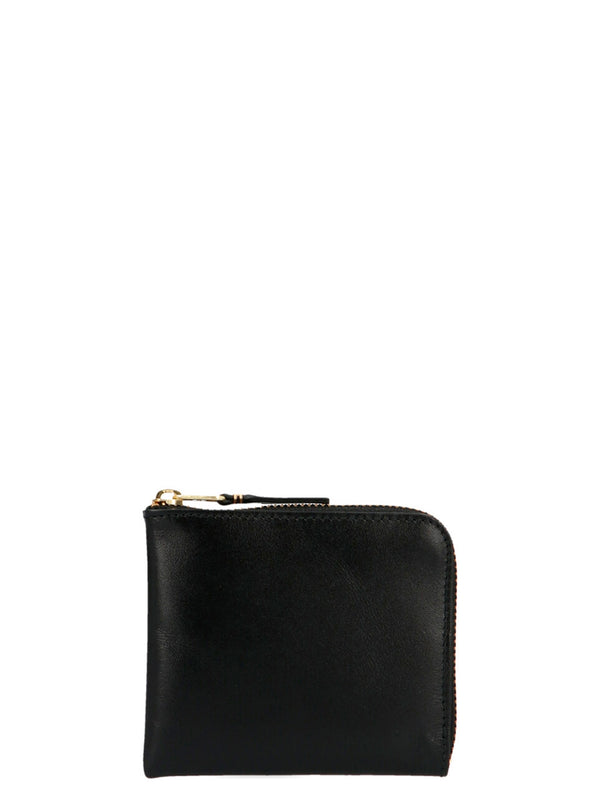 Comme des Garçons 100% calfskin leather wallet in black