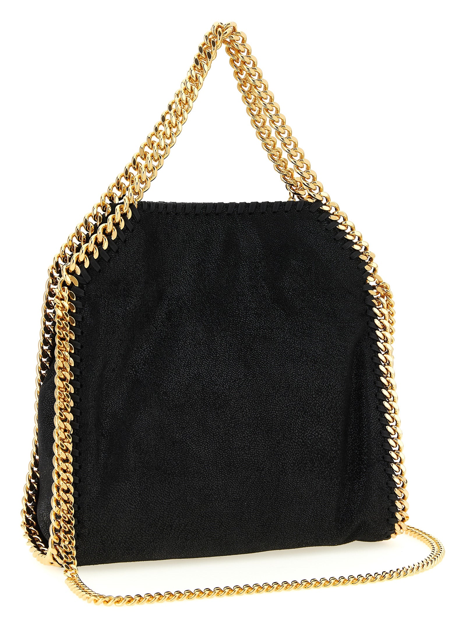 Stella McCartney 100% Polyester shoulder bag in black — view 2