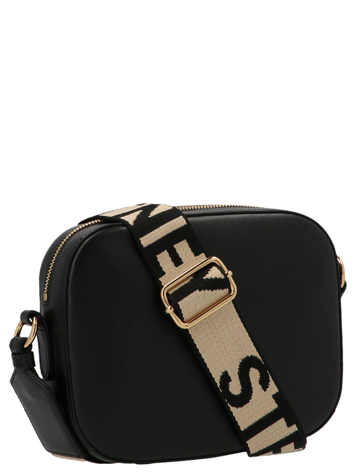 Stella McCartney 56% Polyurethane crossbody bag in black — view 2