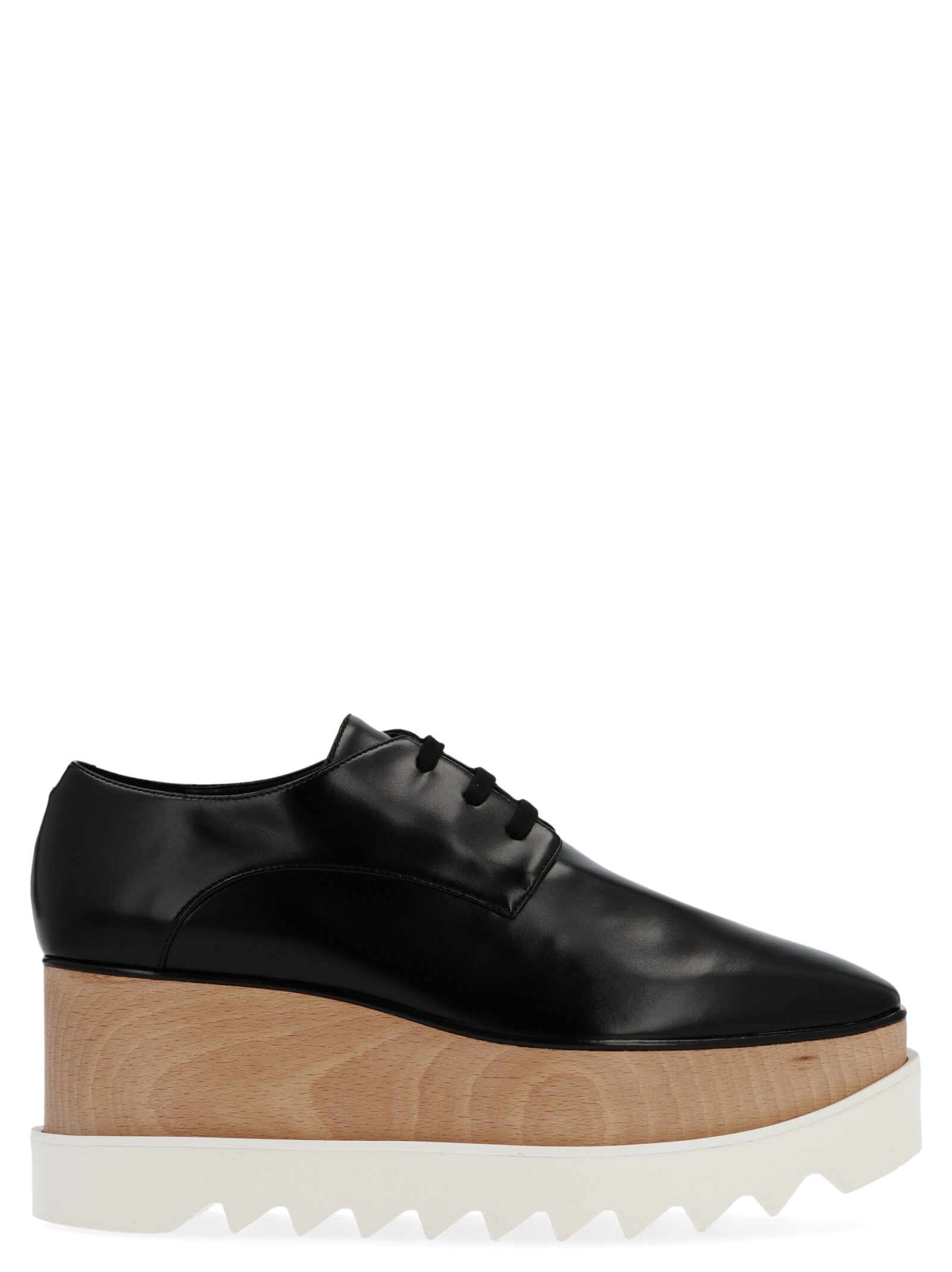 Stella McCartney 60% polyurethane platform oxford in black