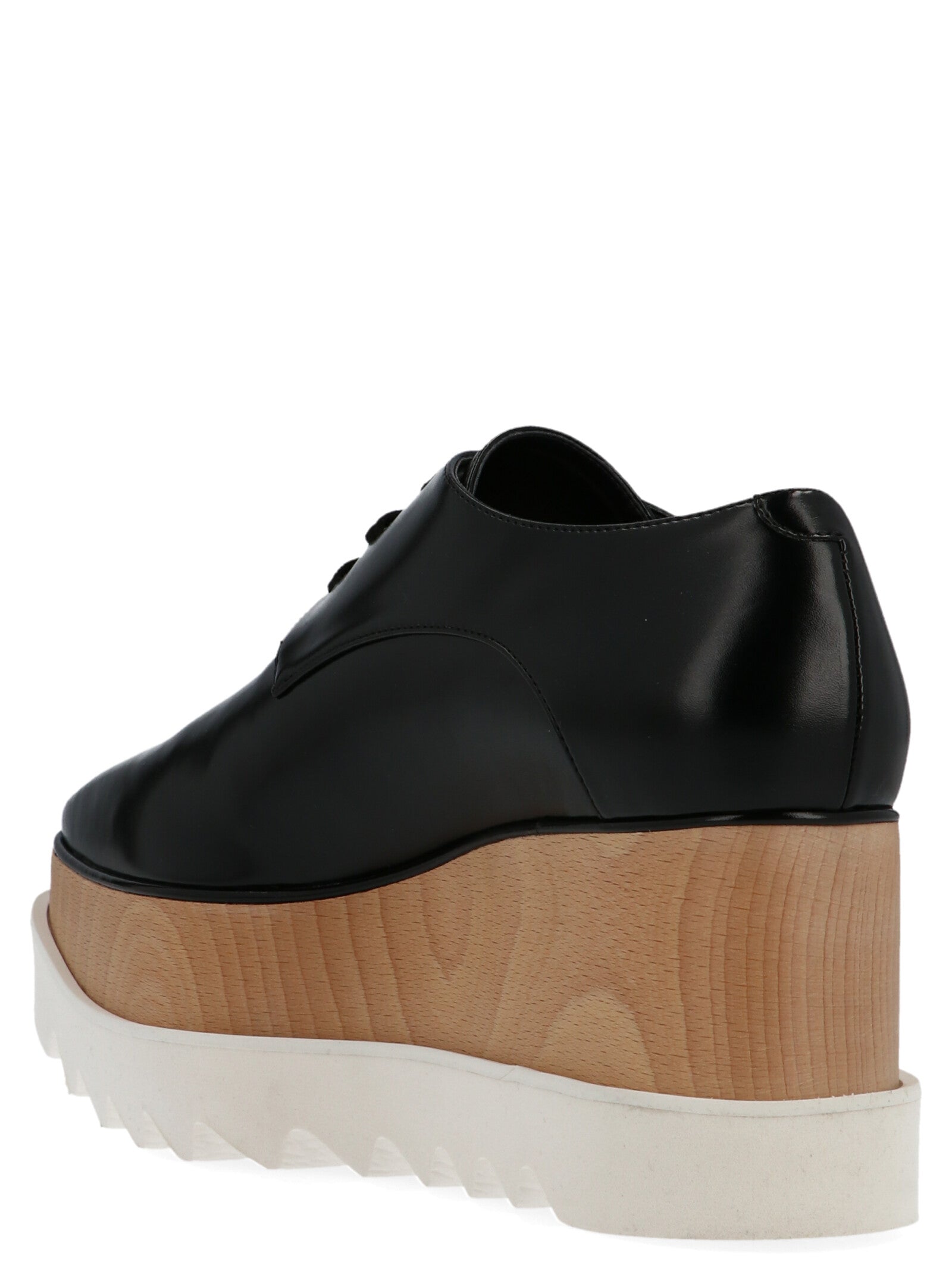 Stella McCartney 60% polyurethane platform oxford in black — view 2