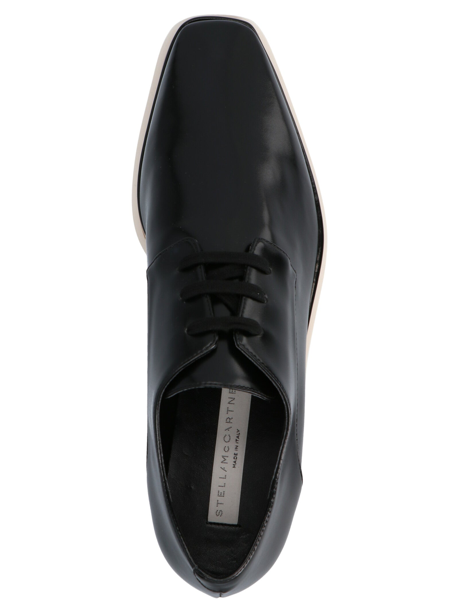 Stella McCartney 60% polyurethane platform oxford in black — view 3