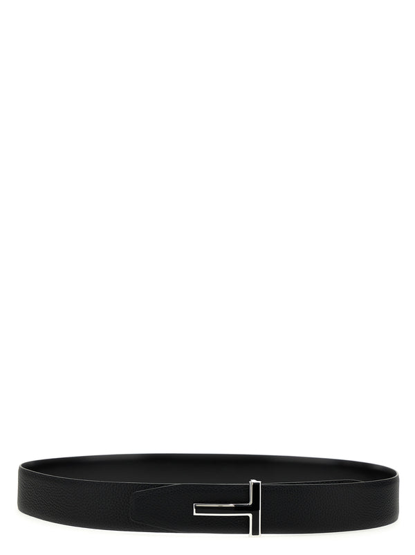 Tom Ford 100% calf leather (bos taurus) belt in black