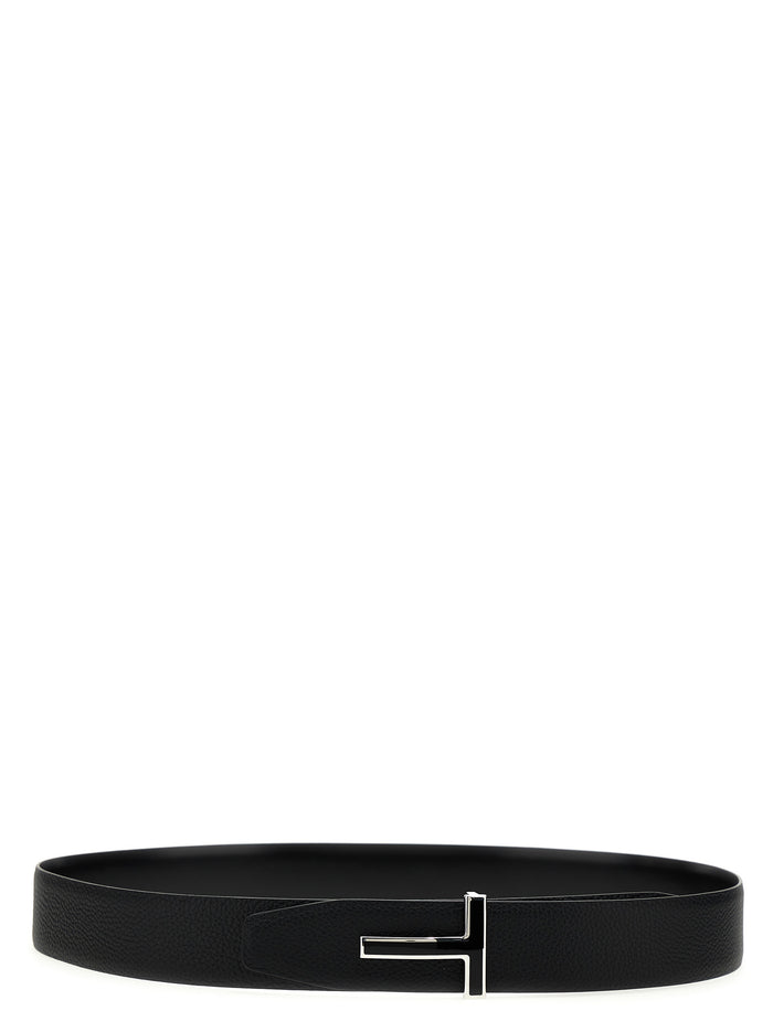 Tom Ford 100% calf leather (bos taurus) belt in black