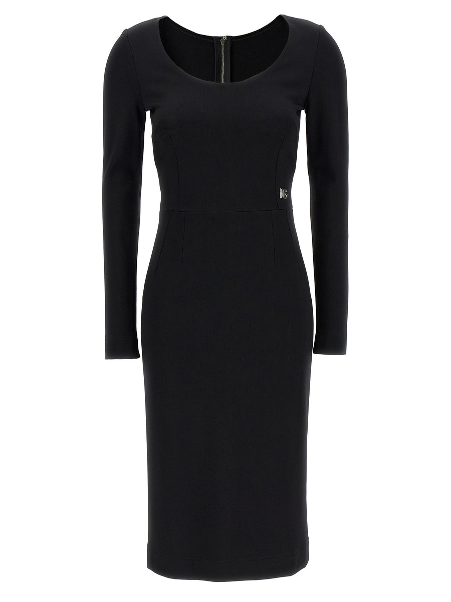 Dolce & Gabbana 73% viscose dress in black