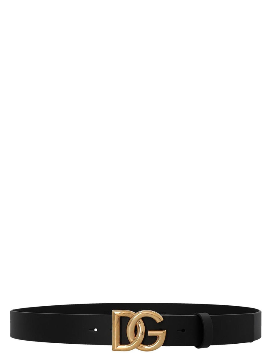 Dolce & Gabbana 100% Lamb Leather belt in black