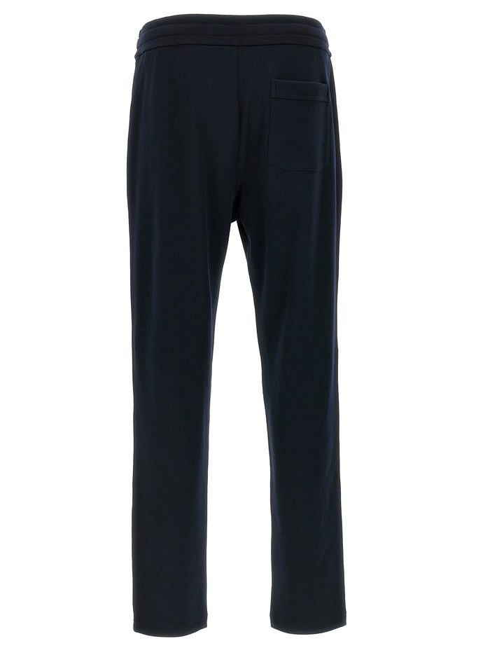 Brioni 93% cotton joggers in blue — view 2