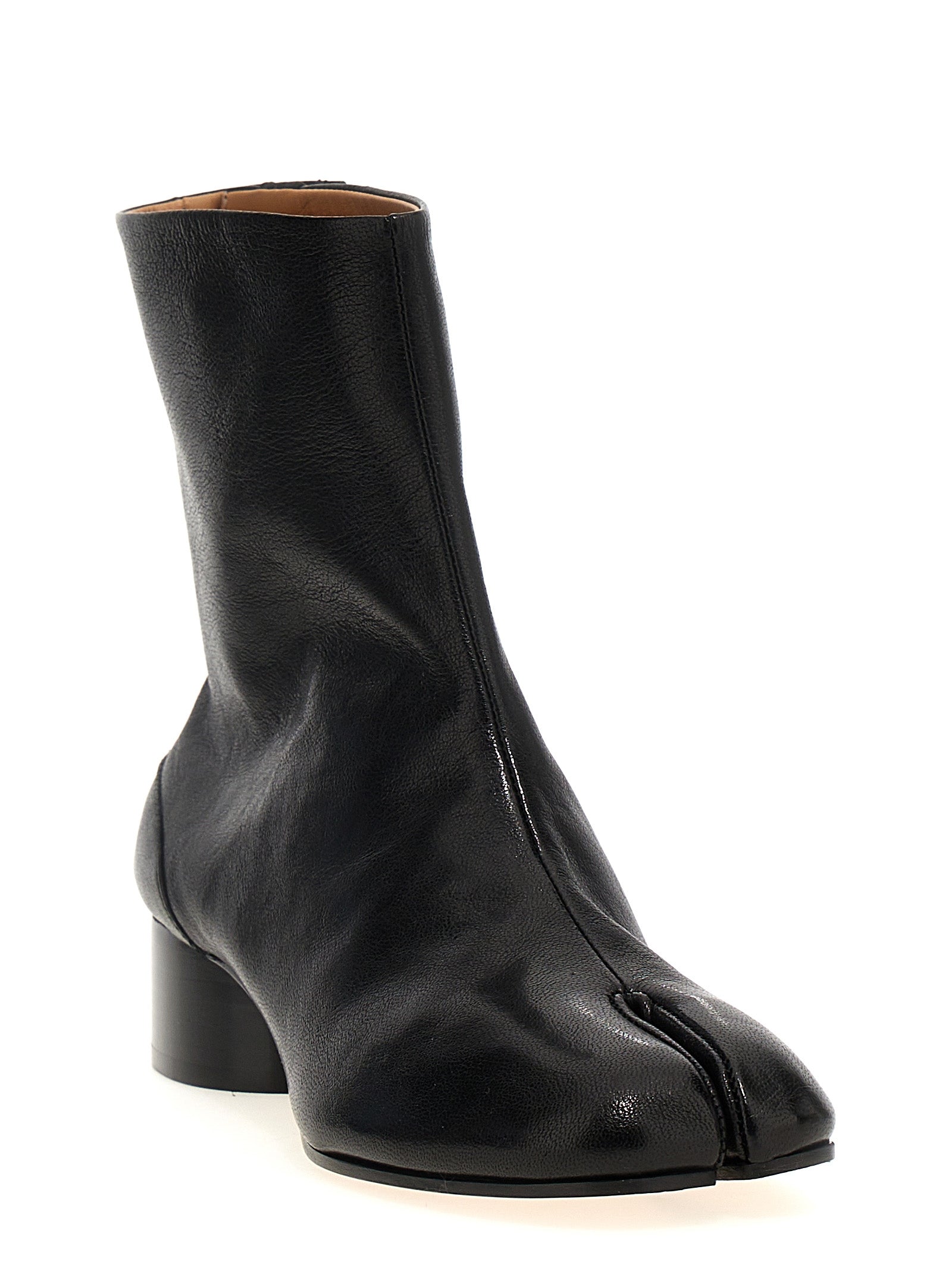 Maison Margiela 100% Ovine Leather ankle boot in black — view 2