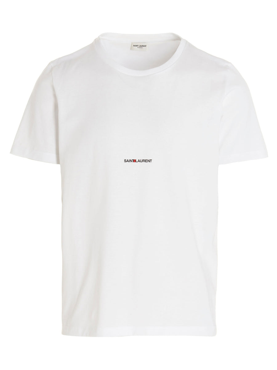 Saint Laurent 100% cotton t-shirt in white