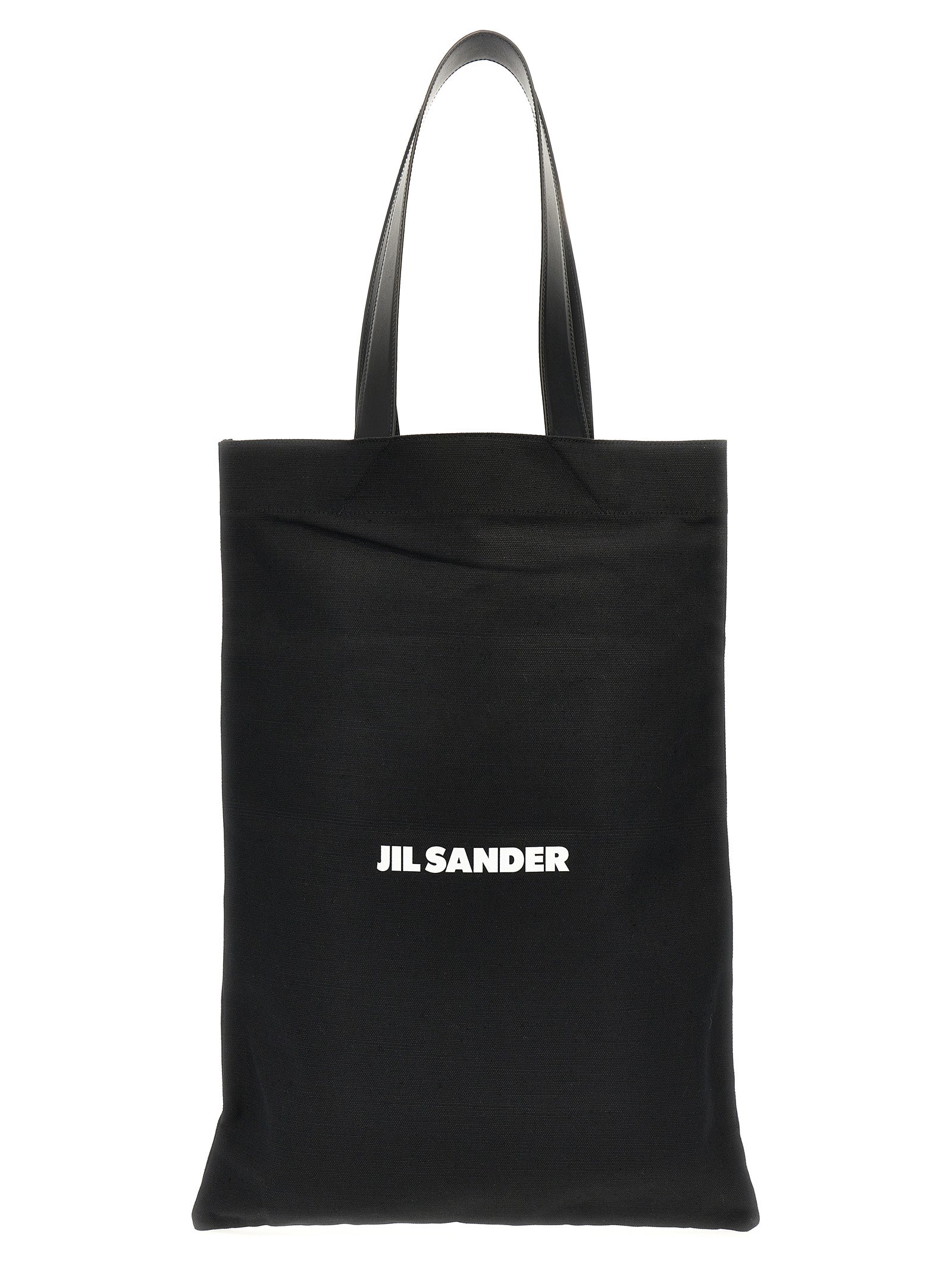 Jil Sander 70% cotton tote bag in black