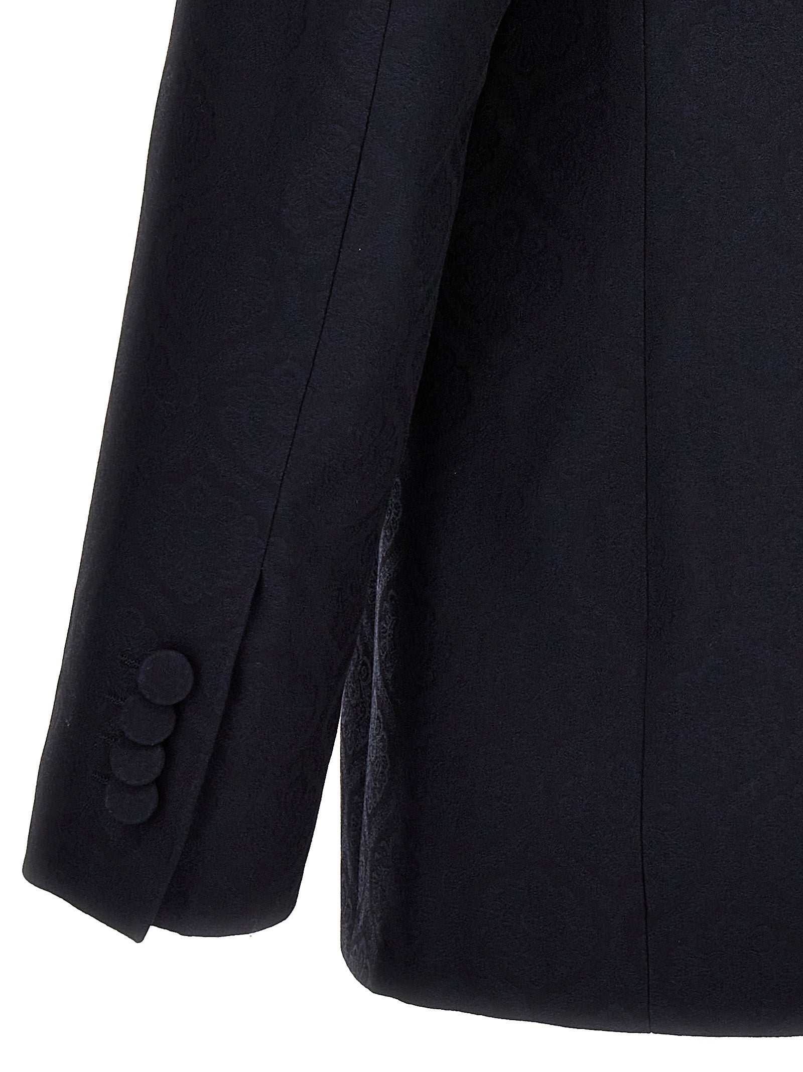 Etro 53% Cotton blazer in blue — view 4
