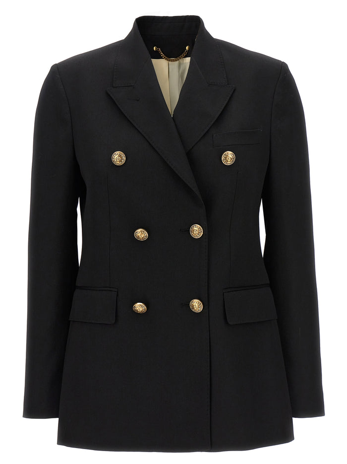 Golden Goose 100% Virgin Wool; lining 100% Viscose and Cupro blazer in black