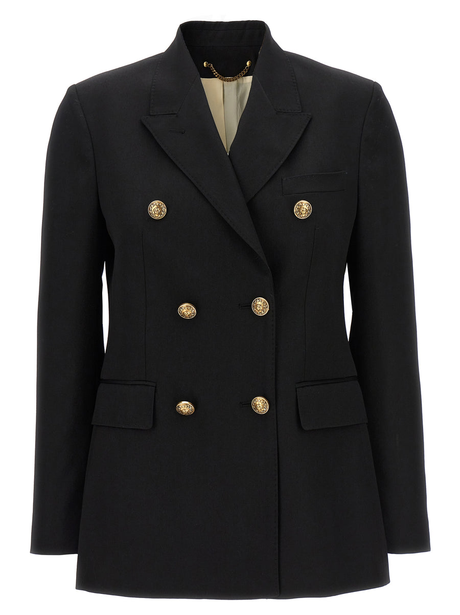 Golden Goose 100% Virgin Wool; lining 100% Viscose and Cupro blazer in black