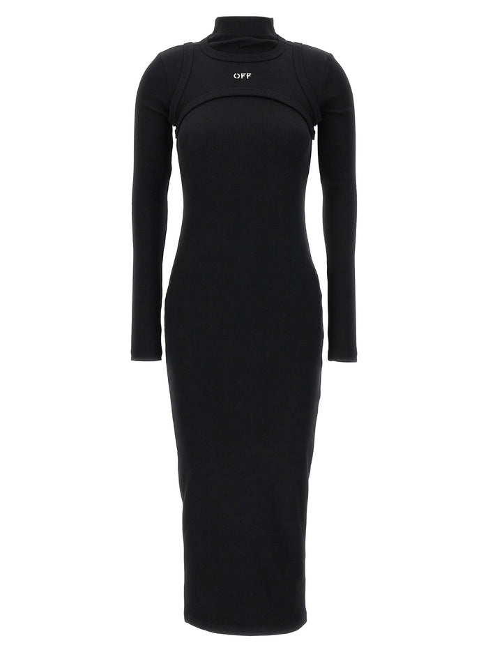 Off-White 98% Cotton dress in black