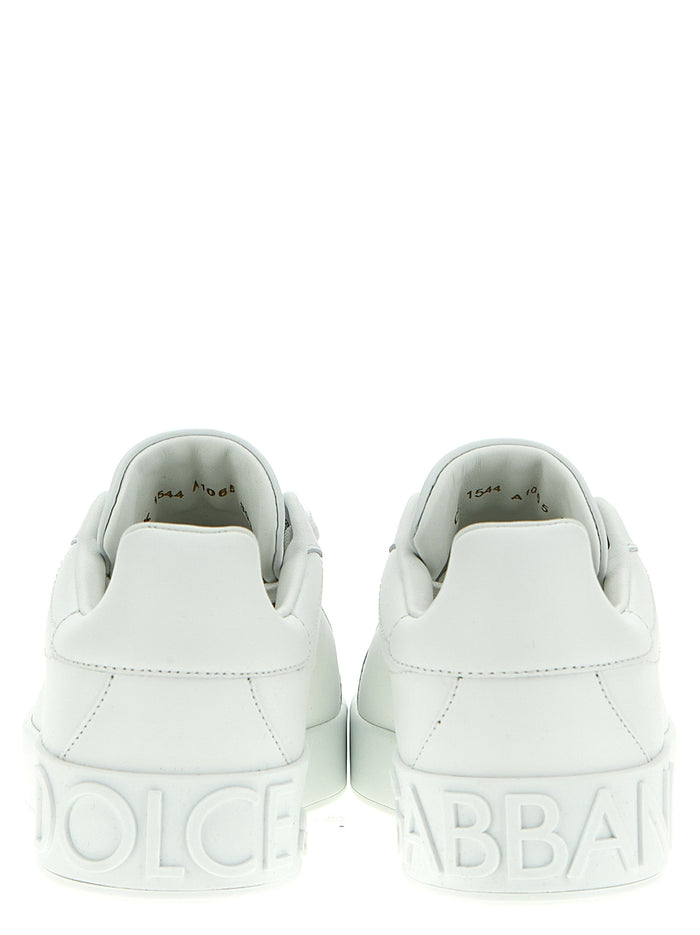 Dolce & Gabbana 100% Calfskin Leather sneaker in white — view 2