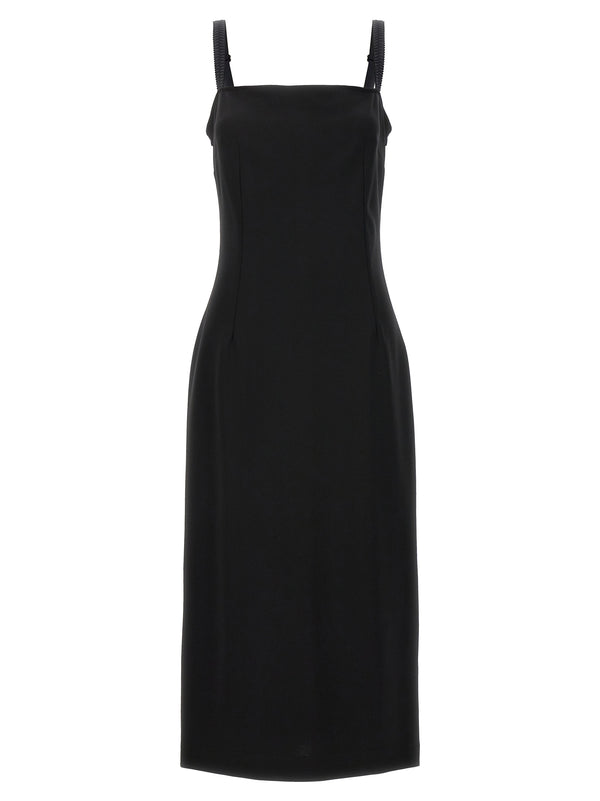 Dolce & Gabbana 65% Viscose midi dress in black
