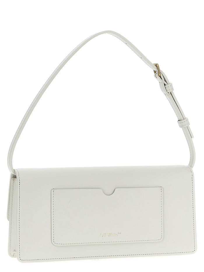 Off-White 100% Calfskin Leather shoulder bag in white — view 2