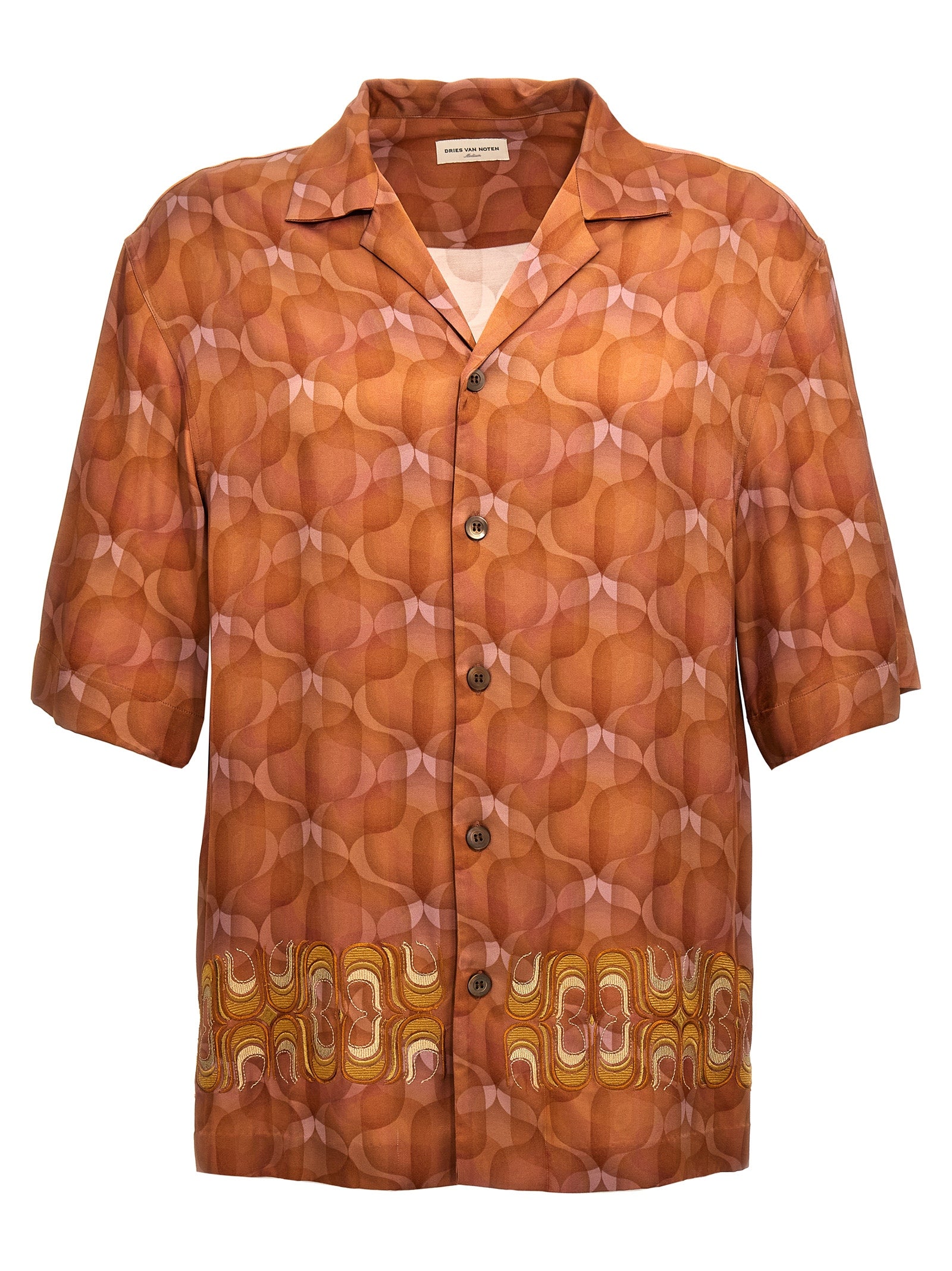 Dries Van Noten 100% Viscose shirt in orange