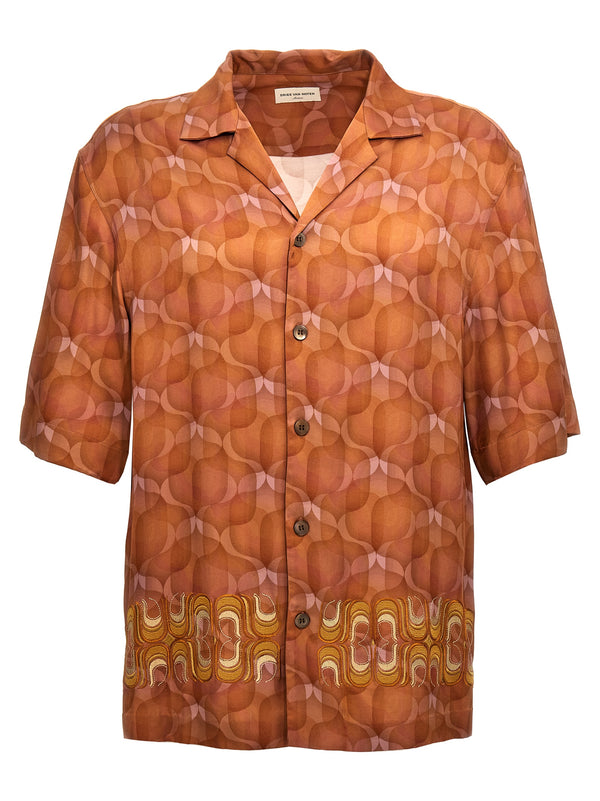 Dries Van Noten 100% Viscose shirt in orange