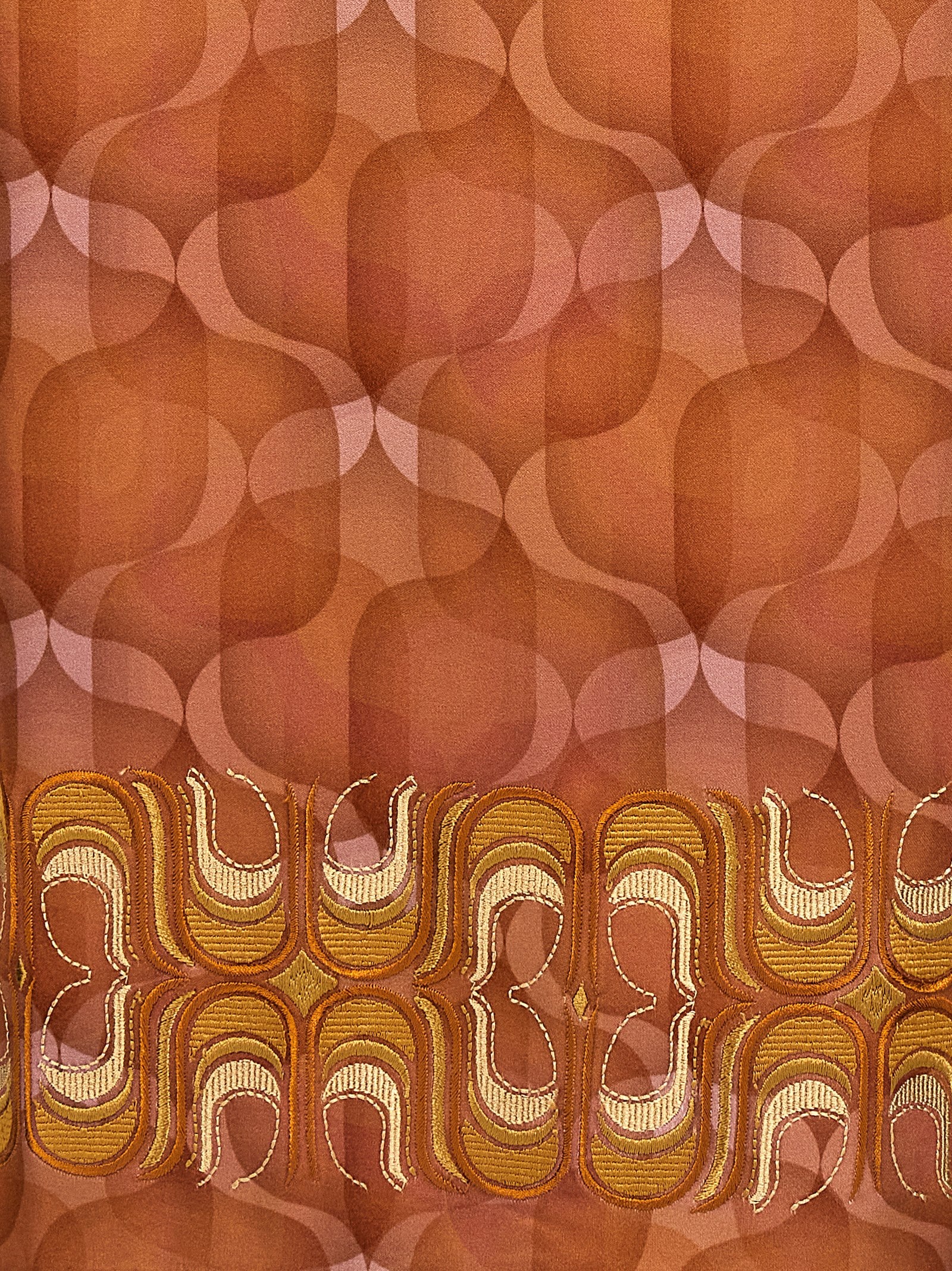 Dries Van Noten 100% Viscose shirt in orange — view 4
