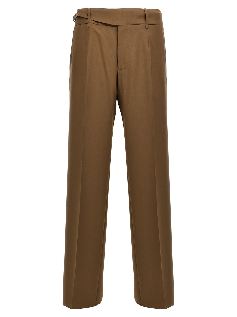Dolce & Gabbana 96% virgin wool trousers in brown
