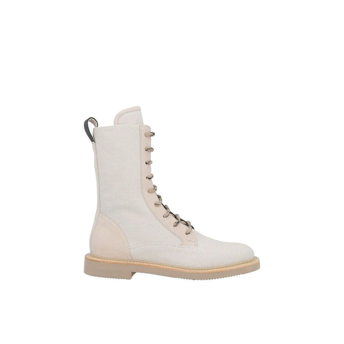 Brunello Cucinelli 100% Cotton boot in beige