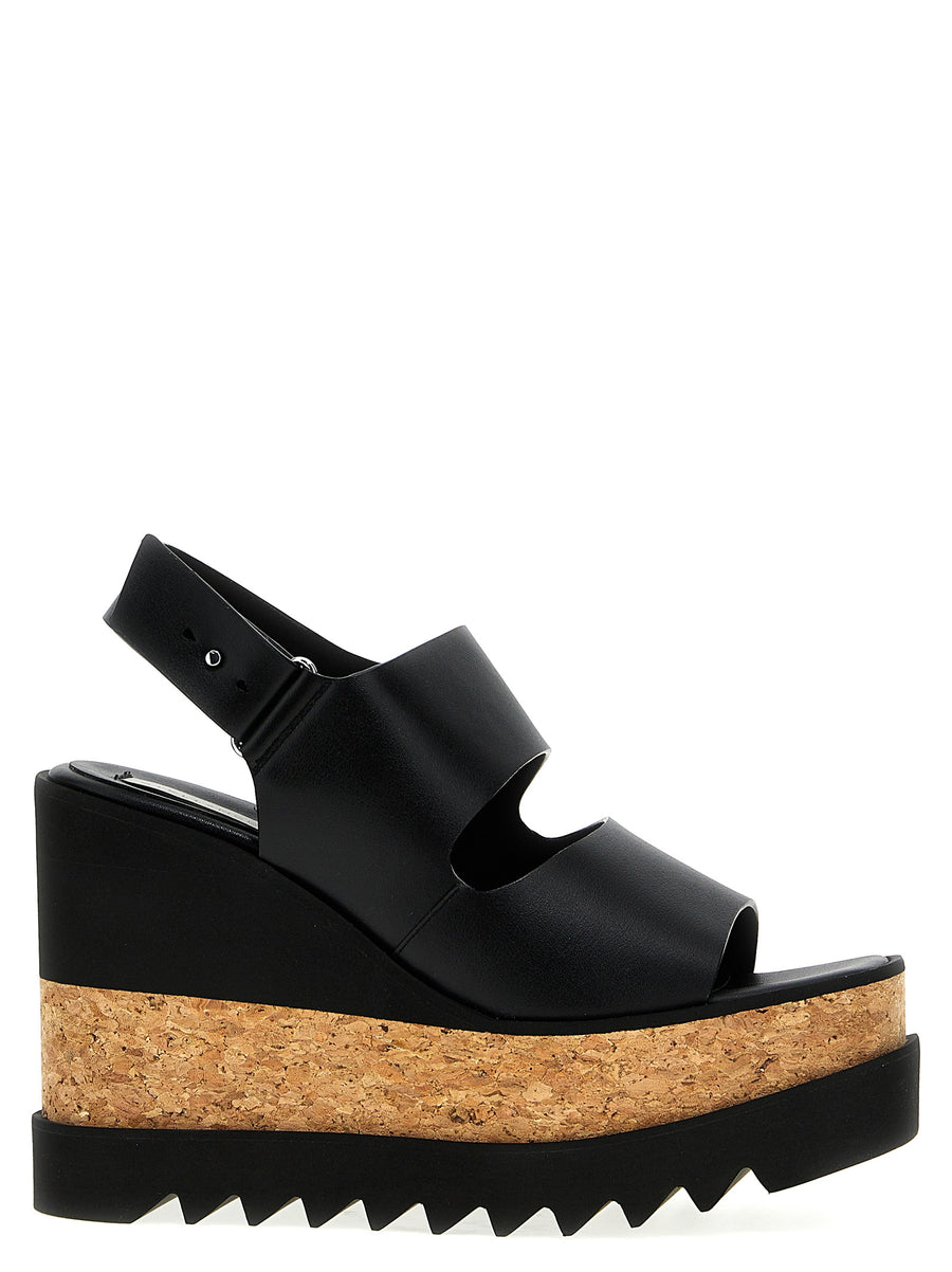 Stella McCartney 53% polyester sandal in black