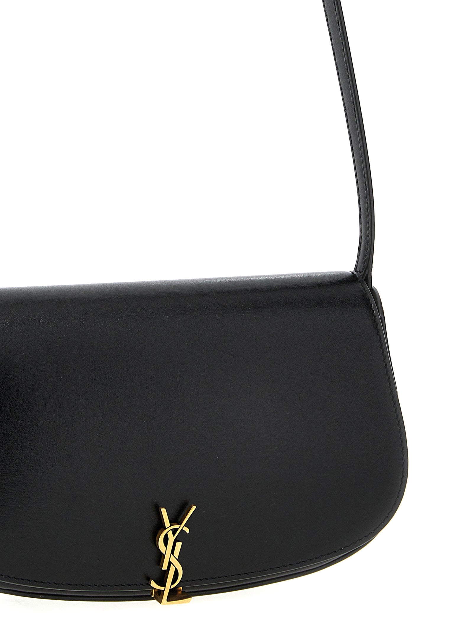 Saint Laurent 100% Calf Leather shoulder bag in black — view 3