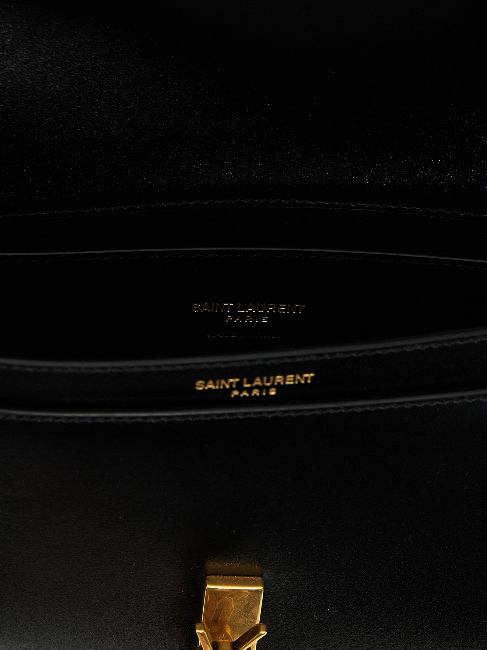 Saint Laurent 100% Calf Leather shoulder bag in black — view 4