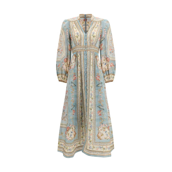 Zimmermann 100% Linen tunic dress in blue