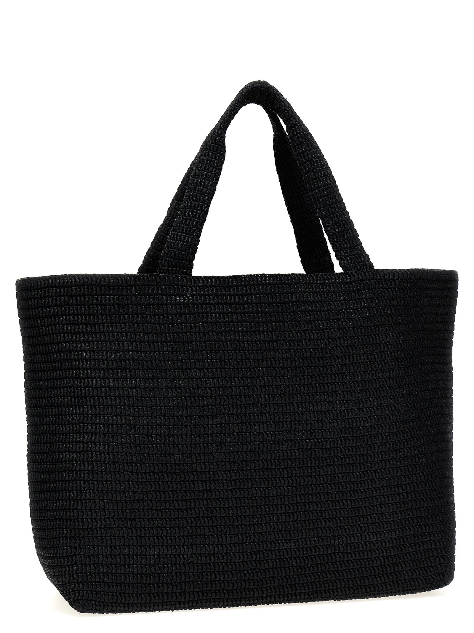 Black Viscose Tote Bag