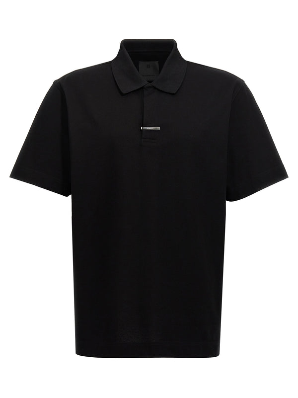 Givenchy 100% cotton polo shirt in black