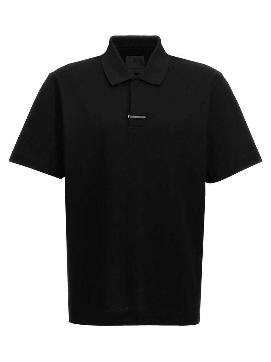 Givenchy 100% cotton polo shirt in black