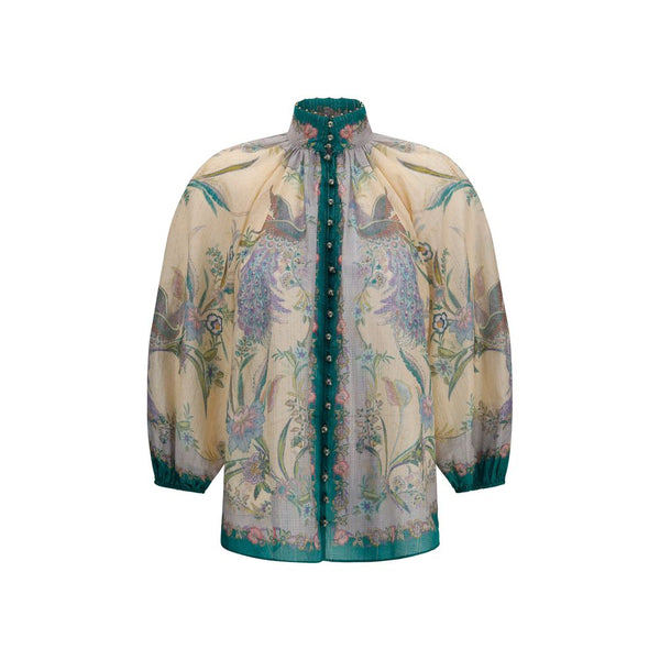 Zimmermann 70% Cotton blouse in multicolor