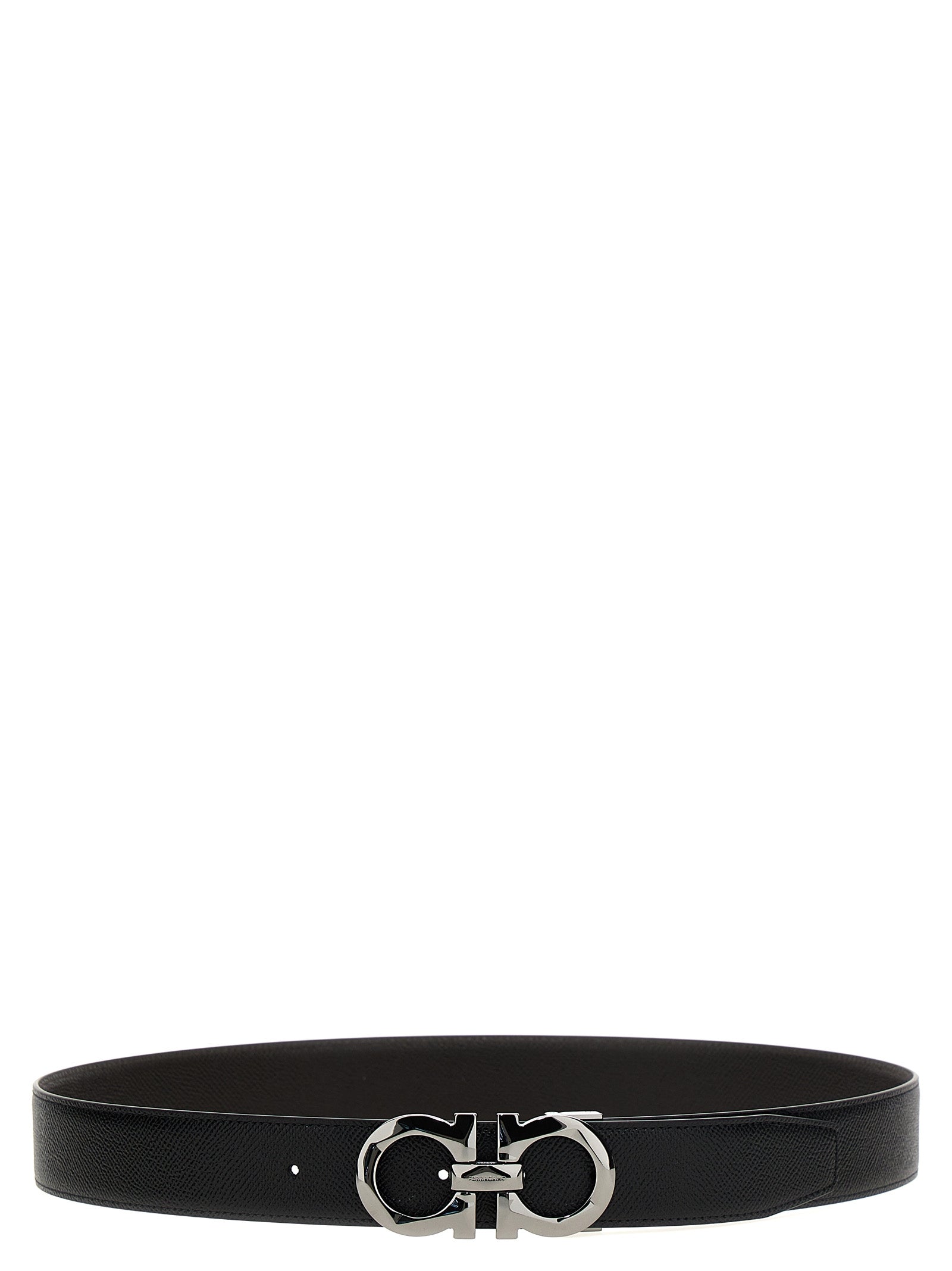 Ferragamo 100% calf leather (Bos Taurus) belt in black