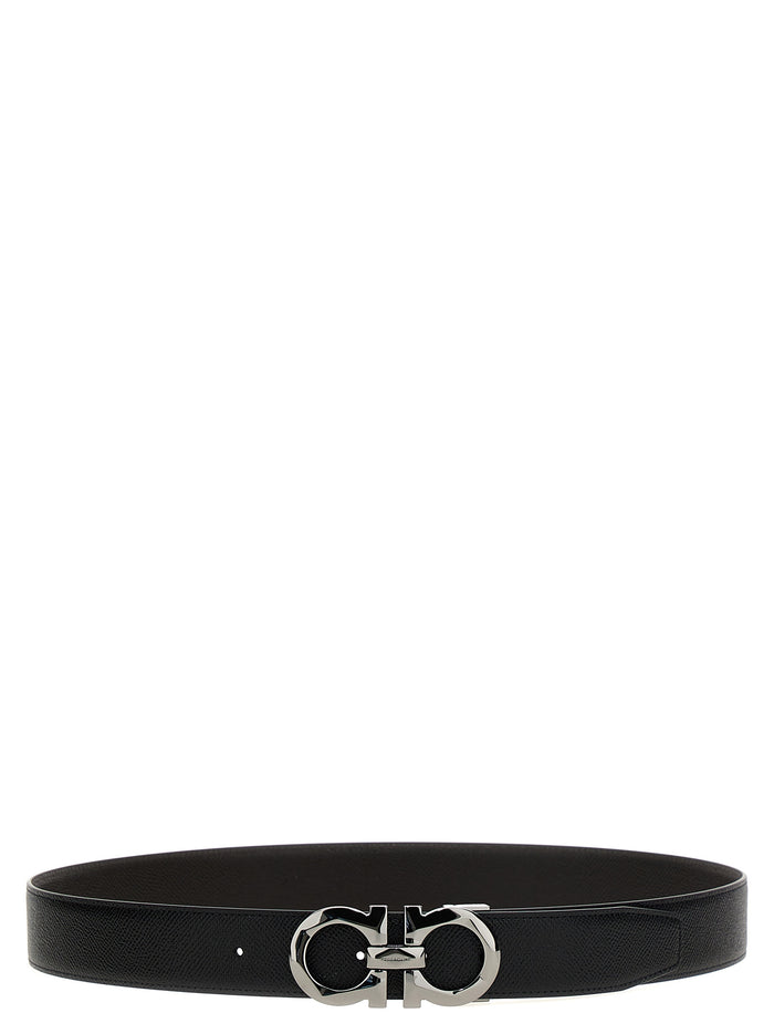 Ferragamo 100% calf leather (Bos Taurus) belt in black
